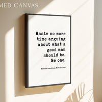 Marcus Aurelius Meditations Print, Stoic Philosophy Quote Art, Waste No More Time