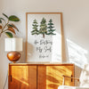 He Restores My Soul,  Psalm 23,  Watercolor Trees,  Typography Art Print