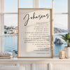 Personalized Family Name Scripture Print, Love Is Patient Kind, 1 Corinthians 13:4-8, Anniversary Gift