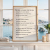 The Moon Is Distant From the Sea,  Emily Dickinson Poem,  Typography Art Print