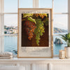 Fruit of the Spirit Bible Verse Wall Art,  Galatians 5:22–23,  Christian Typography Print with Grapes Painting