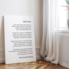 Invictus by William Ernest Henley,  Poem - I Am The Master of My Fate - Low Profile Mounted Canvas Typography Art Print (1888)
