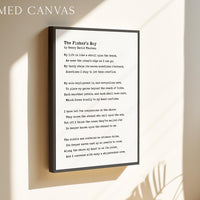 The Fisher’s Boy by Henry David Thoreau Poem Typography Art Print • My life is like a stroll upon the beach... (1849)