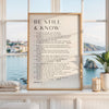 Be Still & Know • Be still, and know that I am God. • Psalm 46 1-11  • Typography Art Print