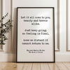 Let it all come to you, beauty and terror alike.,  Rainer Maria Rilke Quote,  Typography Art Print,  The Book of Hours (1905)
