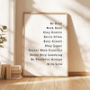 Be Kind, Work Hard, Stay Humble, Smile Often. Be Honest. Travel When Possible, Never Stop Learning,... Give Love,  Typography Wall Art