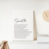 William Shakespeare Sonnet 116 Low Profile Mounted Canvas Typography Art Print