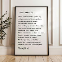 A Cliff Dwelling Poem by Robert Frost Typography Art Print,  1923