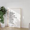 Vincent Van Gogh Quote,  However meaningless and vain, however dead life appears, the man of faith... Typography Wall Art Print