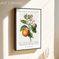 Fruit of the Spirit, Is Love, Joy, Peace, Patience, Kindness,  Galatians 5:22-23, Art Print