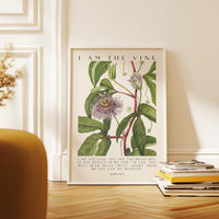 I Am The Vine • You Are the Branches • Mary Walcott Maypop •  John 15:5 • Art Print