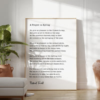 A Prayer in Spring Poem by Robert Frost Typography Art Print,  1913