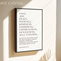 Galatians 5:22-23 Fruit of the Spirit Print, Christian Wall Art, Bible Verse Decor
