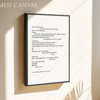 Your Little Voice by E.E. Cummings Typography Art Print,   Love,  Wedding,  Poetry (1915)
