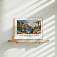Tower Falls and Sulphur Mountain, Yellowstone by Thomas Moran 1874 Art Print