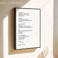 In The Rain Typography Art Print E.E. Cummings Poem,  Love,  Wedding,  Marriage (1923)