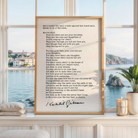 Kahlil Gibran Poem On Children Art Print, Literature Decor, The Prophet