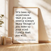 It's been my experience that you can nearly always enjoy things... L.M. Montgomery Quote, Anne of Green Gables Typography Art Print (1908)