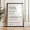 since feeling is first Poem by e.e. cummings Typography Art Print (1926)