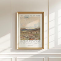 The Lord Is My Shepherd Psalm 23 Art Print – Christian Typography Wall Art