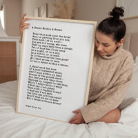 A Dream Within a Dream,  Edgar Allan Poe Poem,  Typography Art Print ,  1849