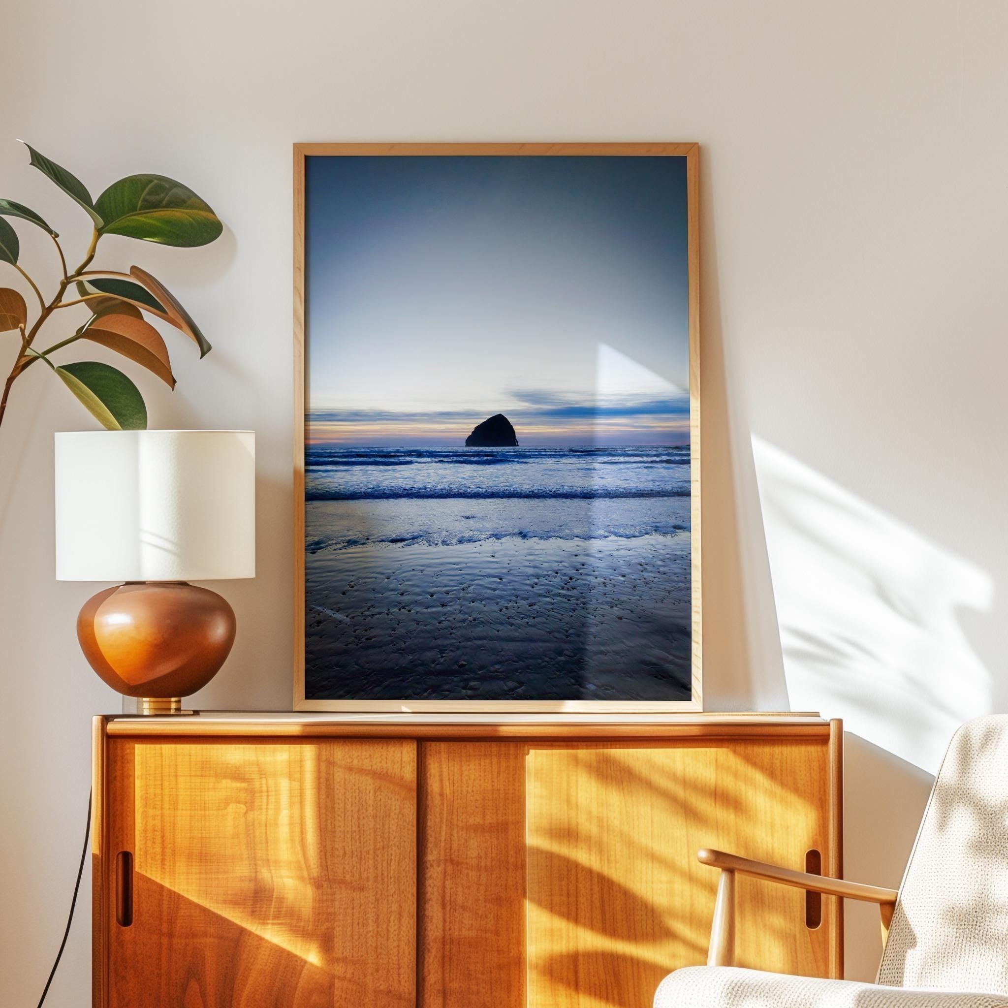 Oregon Coast Wall Art,  Cape Kiwanda Pacific City Sunset Photography Print,  Coastal Beach Ocean Seascape Fine Art by Jessie Dysart