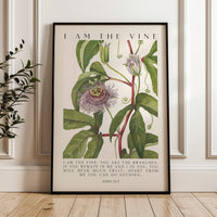 I Am The Vine • You Are the Branches • Mary Walcott Maypop •  John 15:5 • Art Print