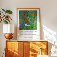 Alfred Tennyson Quote, If I Had a Flower, Romantic Flower Wall Art