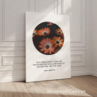Emily Bronte Quote, Romantic Typography Wall Art Print, Wuthering Heights, Love Decor