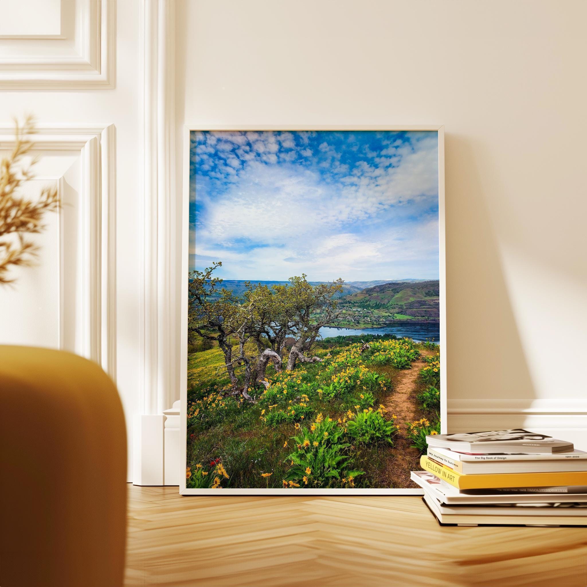 Oregon Landscape Photography Print,  Tom McCall Point Trail Wall Art,  Columbia River Gorge,  PNW Nature Photo by Jessie Dysart