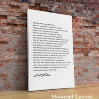 Walt Whitman Quote,  This is what you shall do; Love the earth and sun and the animals... Typography Art Print, Leaves of Grass