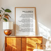 Once in Awhile by Douglas Malloch,  Poem,  Typography Art Print