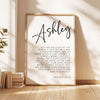 Matthew 5:14•16,  You are the light of the world... let your light shine before others.,  Personalized with Name Typography Art Print
