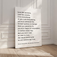 Fyodor Dostoevsky Wall Art • White Nights Quote • Typography Art Print • Literature