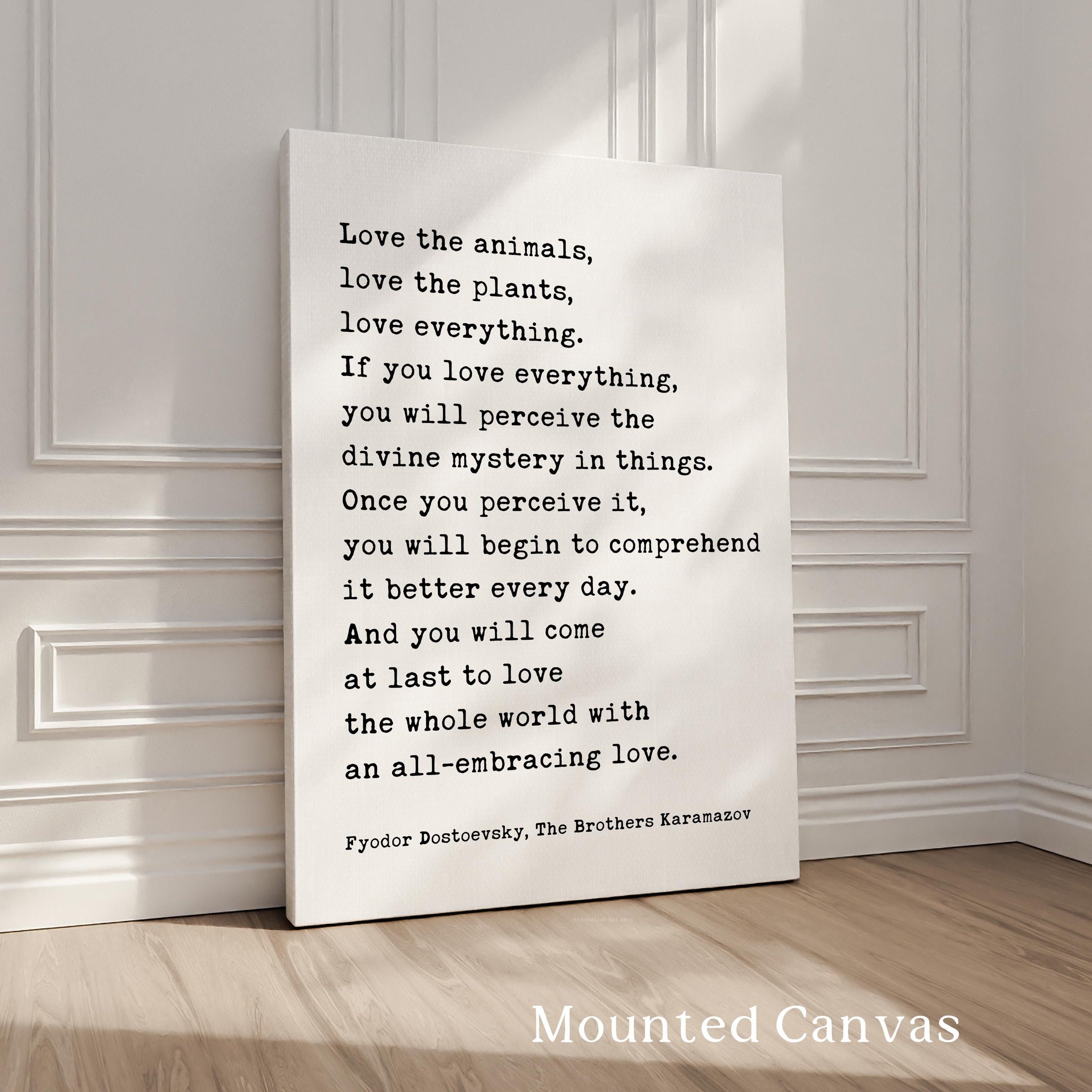 Fyodor Dostoevsky Wall Art • White Nights Quote • Typography Art Print • Literature