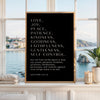 Galatians 5:22-23 Fruit of the Spirit Print, Christian Wall Art, Bible Verse Decor