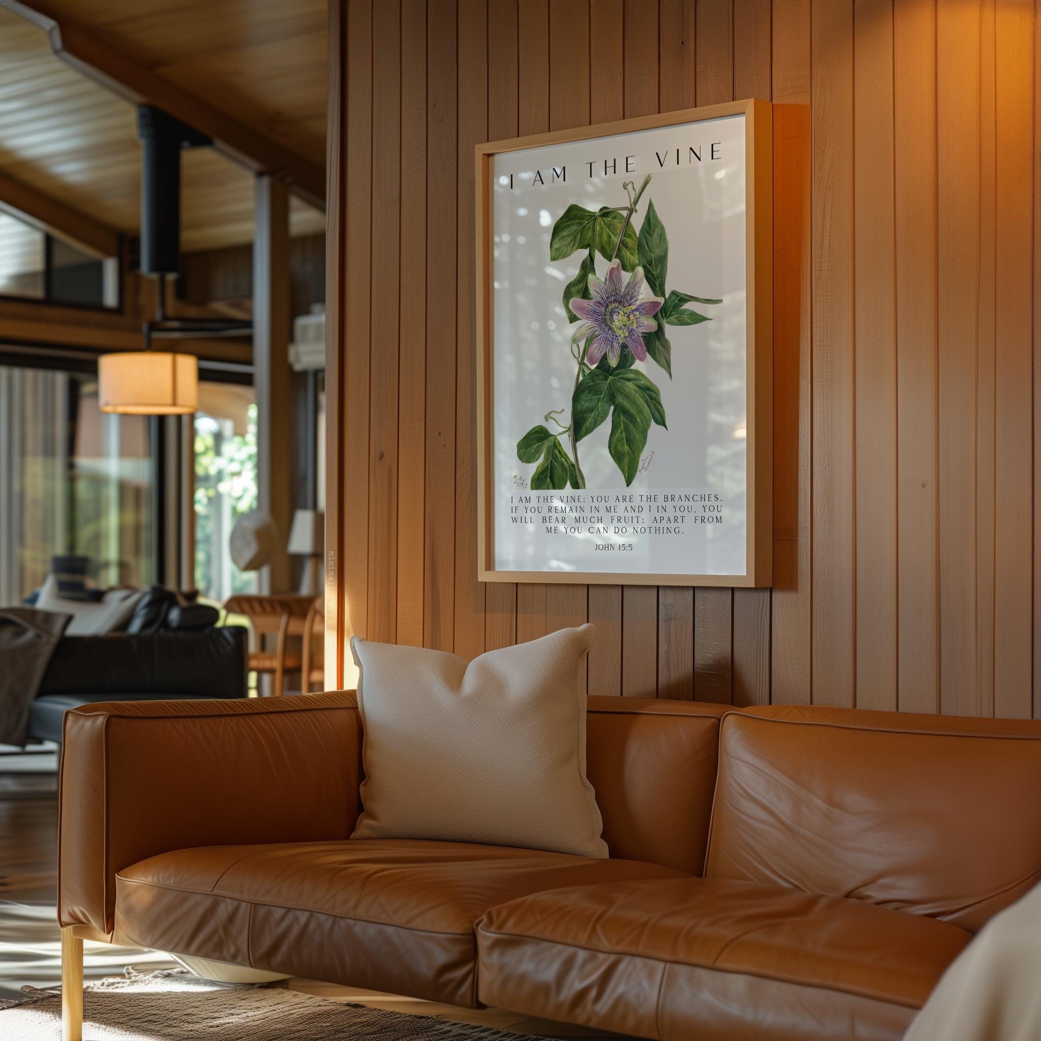 I Am The Vine • You Are the Branches • Mary Walcott Maypop •  John 15:5 • Art Print