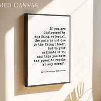 Stoicism Wall Art Print, Marcus Aurelius Meditations Quote, If You Are Distressed, Philosophy Decor