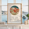 Wuthering Heights Quote Wall Art, Emily Bronte Literary Print, I Wish I Were a Girl Again