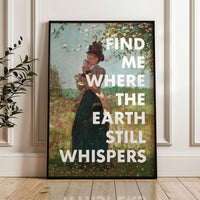 Find Me Where The Earth Still Whispers,  The Yellow Jacket by Winslow Homer,  Jessie Dysart Poem,  Art Print,  Nature Lover
