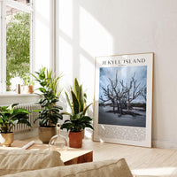 Jekyll Island, Georgia Typography Art Print,  Driftwood Beach,  Photo,  Travel