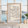 Virginia Woolf Quote Print, When You Consider Things Like the Stars, Literary Wall Art