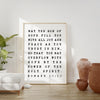 May The God of Hope Romans 15 13 Typography Art Print,  Nursery - Faith - Religious - Spiritual - Inspirational - Affirmation - Wall Art
