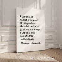A Grove of Giant Redwoods Quote,  Theodore Roosevelt Typography Print,  Nature Lovers Wall Art Home Décor