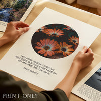 Emily Bronte Quote, Romantic Typography Wall Art Print, Wuthering Heights, Love Decor