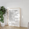 Alfred, Lord Tennyson Quote from Ulysses Poem,  Tho' much is taken, much abides; and tho' - Typography Wall Art Print (1842)