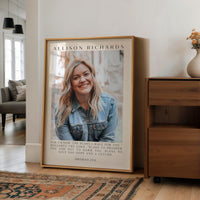 Personalized Jeremiah 29:11 Photo with Name Print, For I Know The Plans, Christian Art