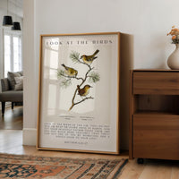 Matthew 6:26-27 Bible Verse Print, Look at the Birds Scripture Wall Art