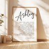 But The Lord Stood At My Side,  2 Timothy 4:17,  Personalized Typography Art Print