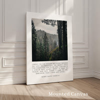 Henry David Thoreau Quote Print, Silver Falls State Park Oregon Photography, Nature Wall Art